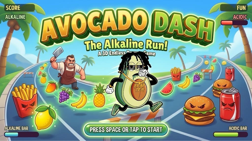 Avocado Dash key art